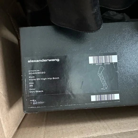 Alexander wang viola 65 thigh high slouch boots nwb 6 - Picture 9 of 9